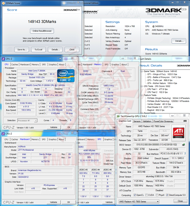 03 2 ASUS Radeon HD 7970 DirectCU II TOP 3GB DDR5 Review