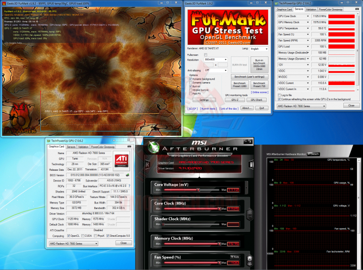 fur 2 720x536 ASUS Radeon HD 7970 DirectCU II TOP 3GB DDR5 Review