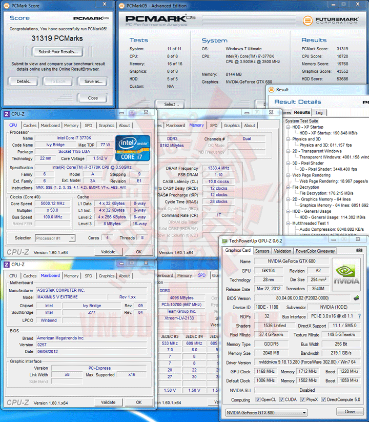 pcm05 ASUS ROG MAXIMUS V EXTREME with 3rd Generation Intel® Core™ i7 3770K Retail Box