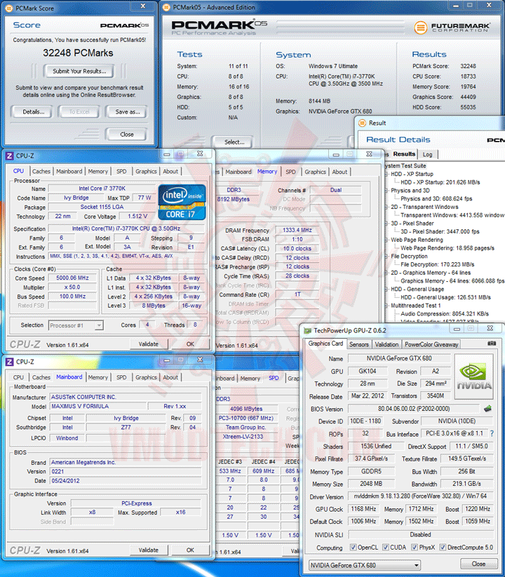 pcm05 ASUS ROG MAXIMUS V FORMULA with 3rd Generation Intel® Core™ i7 3770K Retail Box