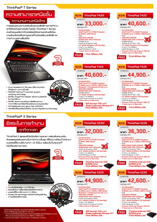 aw lenovo think cataluge issue july 03 509x720 พิเศษ! เฉพาะผู้ซื้อคอมพิวเตอร์ Lenovo ThinkPad & ThinkCentre มาพร้อมกับ Windows 7 ของแท้ทุกเครื่อง พร้อมรับสิทธิ์ซื้อ Windows 8 Pro ในราคาเพียง 499 บาท