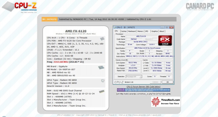 53ghz validate1 720x387 AMD FX 6000 Series New model Review