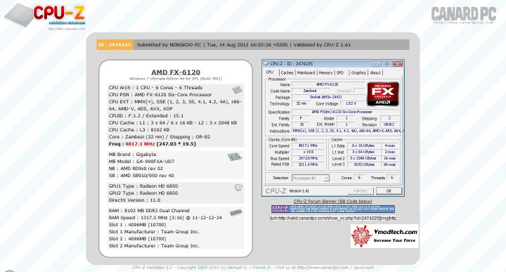 ram validate 720x387 AMD FX 6000 Series New model Review