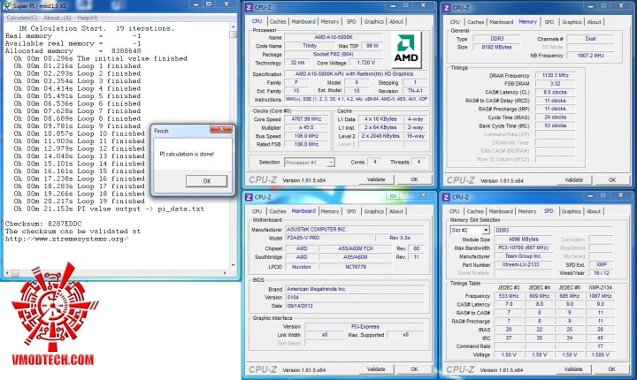 superpi1mb 720x430 ASUS F2A85 V PRO AMD FM2 Motherboard Review