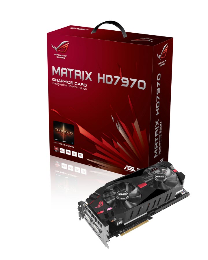 pr asus rog matrix hd 7970 graphics card standard edition เอซุส เผยโฉมกราฟฟิกส์การ์ดรุ่นเรือธง ROG MATRIX HD 7970 GHz Edition