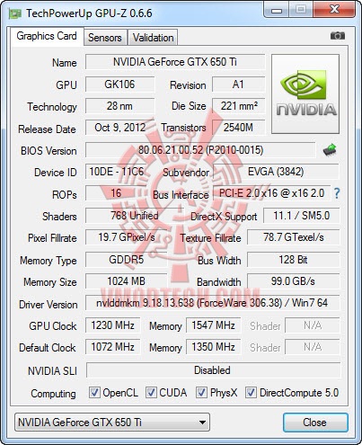 10 29 2012 9 25 20 pm EVGA GeForce GTX 650 Ti SSC Review