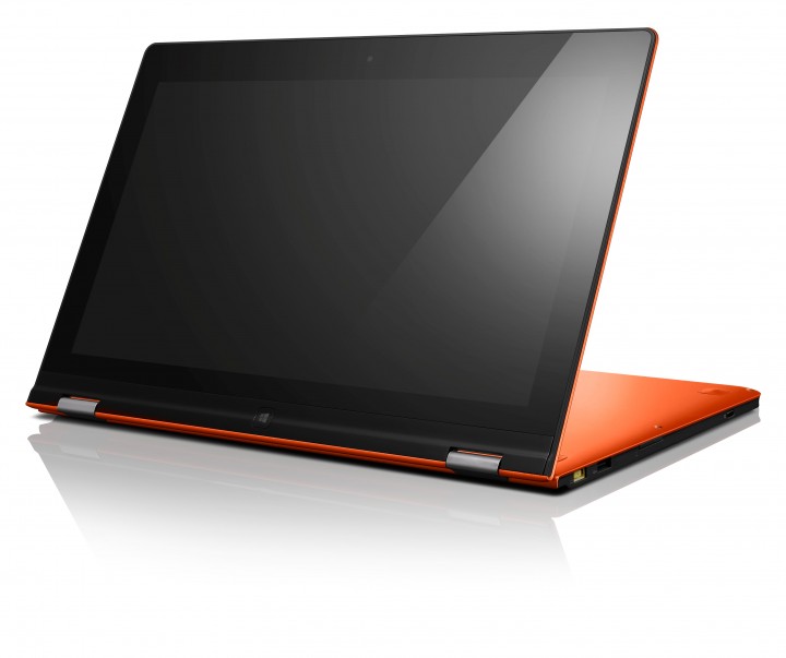 ideapad yoga 13 clementine orange hero 06 720x603 เลอโนโวเปิ​ดตัว IdeaPad Yoga และ ThinkPad Twist โน้ตบุ๊คลู​กผสมแท็บเล็​ตกับคอนเซ็​ปต์ 360 o of DO รับกระแส Windows 8