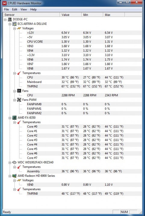 hardware monitor 482x720 ECS A970M A DELUXE AM3+ Motherboard Review