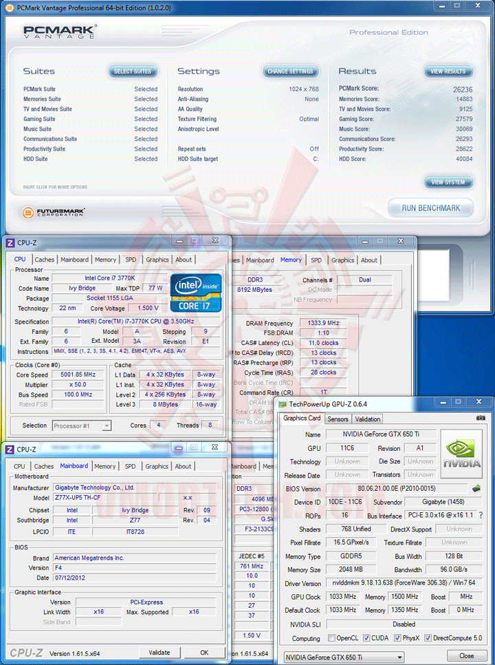 pcmv GIGABYTE GA Z77X UP5 TH Motherboard Review