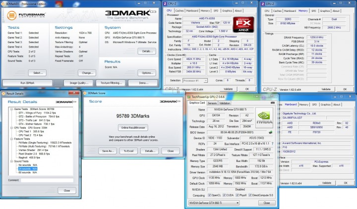 3dmark03 720x422 ASUS GTX 660TI DirectCU II TOP