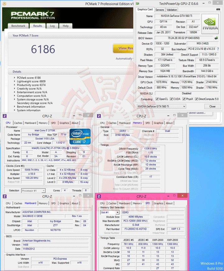 pcm7 G.SKILL [TridentX] F3 2600C10D 8GTXD DDR3 2600MHz CL10 8GB Kit Review