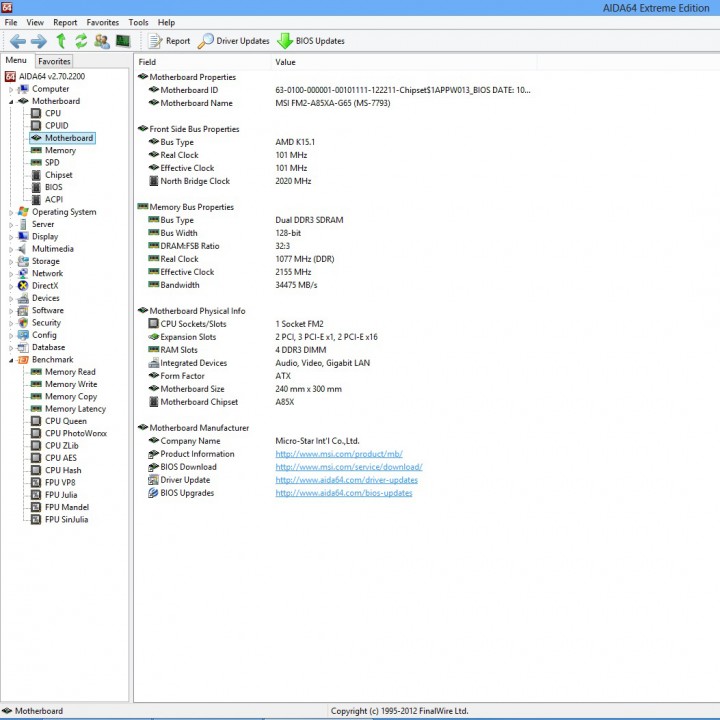 aida64 mb 720x720 MSI FM2 A85XA G65