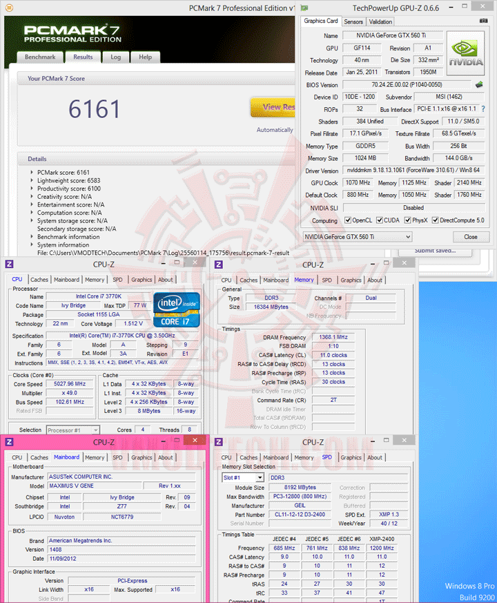 pcm7 GeIL Frost White EVO VELOCE DDR3 2400MHz CL11 16GB Kit Review