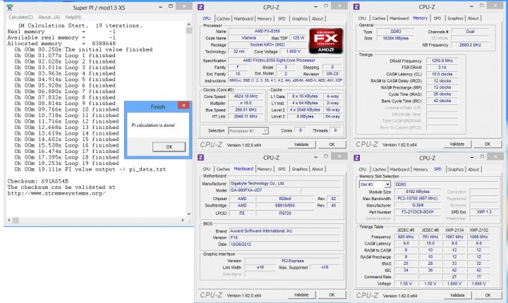 superpi1 2500 1 720x430 G.SKILL RipjawsX F3 2133C9D 16GXH With AMD FX 8350