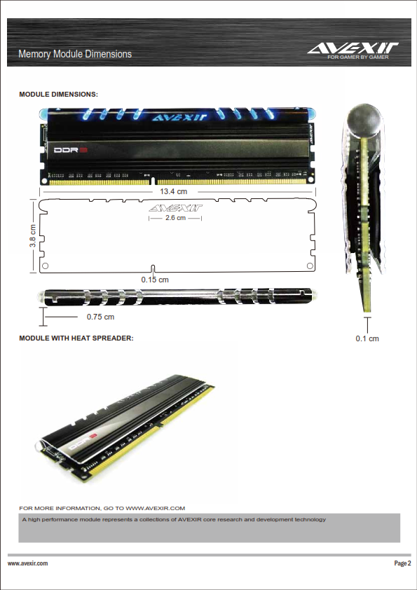 avd3u16000904g 2cw 002 AVEXIR CORE SERIES  AVD3U16000904G 2CW  DDR3 1600MHz CL9 8GB Kit Review