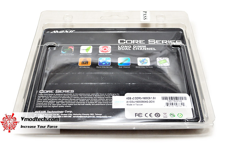 dsc 0729 AVEXIR CORE SERIES  AVD3U16000904G 2CW  DDR3 1600MHz CL9 8GB Kit Review