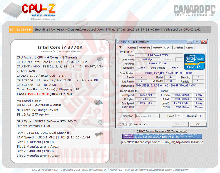 validate AVEXIR CORE SERIES  AVD3U16000904G 2CW  DDR3 1600MHz CL9 8GB Kit Review