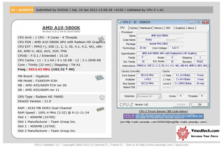 5ghz validate 720x481 GIGABYTE F2A85XM D3H