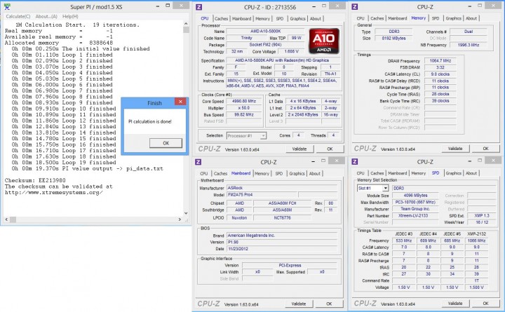 50ghz superpi1mb 720x445 ASRock FM2A75 Pro4