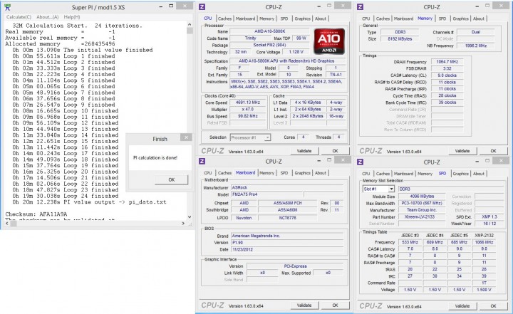 superpi32mb 720x441 ASRock FM2A75 Pro4