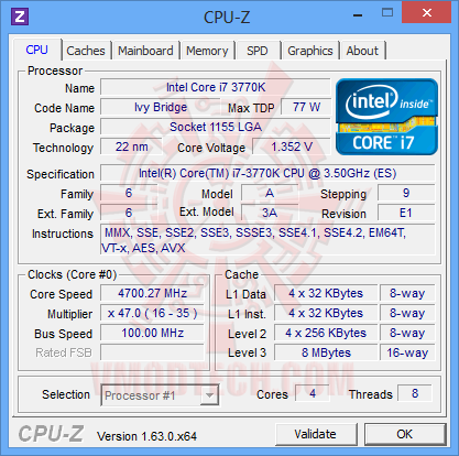 01 cpu z 01 Team Xtreem LV DDR3 2600 MHz CL10 8GB Memory Kit Review