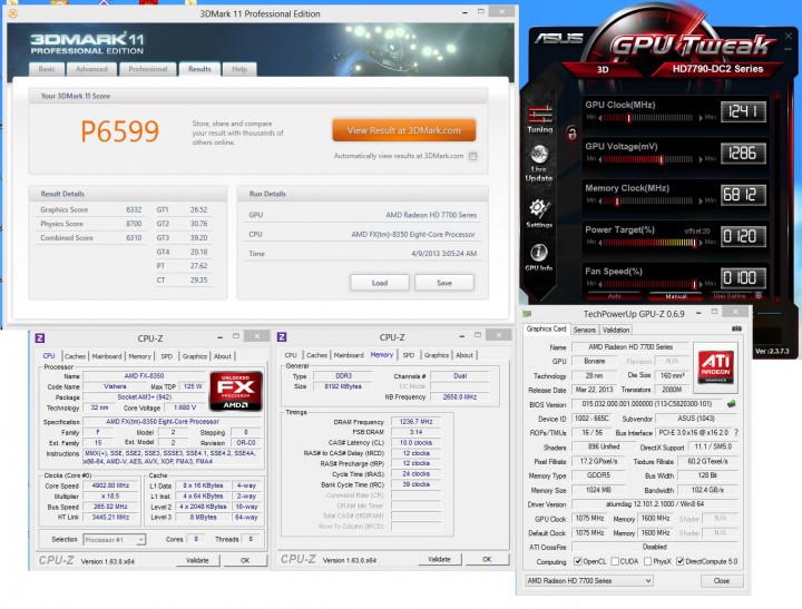 11 720x547 ASUS RADEON HD7790 DirectCU II OC On AMD FX 8350 