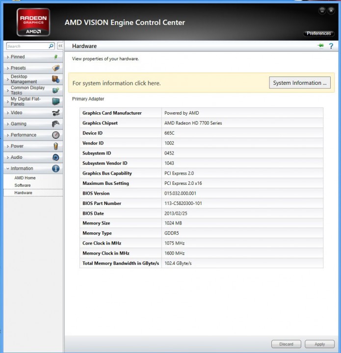 amd info2 695x720 ASUS RADEON HD7790 DirectCU II OC On AMD FX 8350 