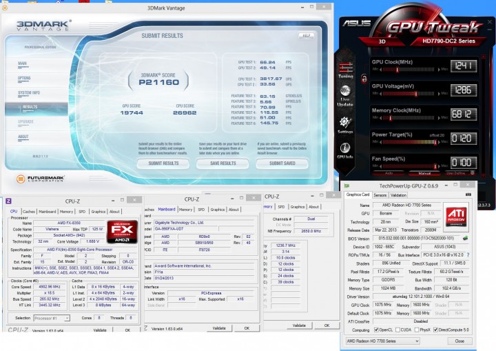 vantage 720x509 ASUS RADEON HD7790 DirectCU II OC On AMD FX 8350 