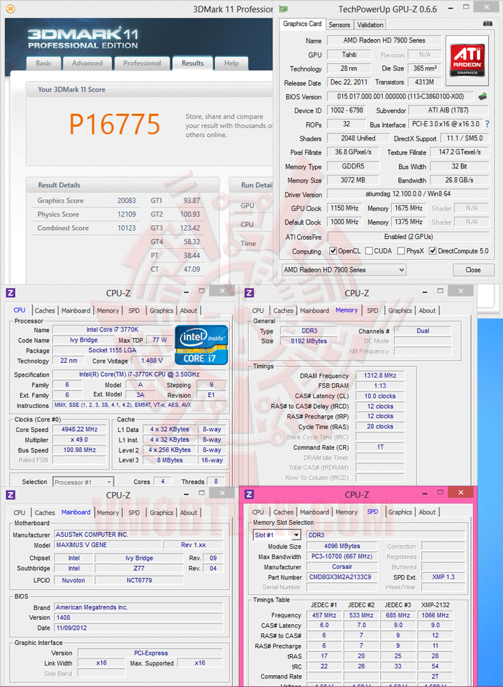 11 CORSAIR Dominator Platinum CMD8GX3M2A2133C9 DDR3 2133MHz CL9 8GB Kit Review