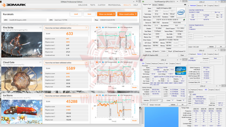 3dmark2013 720x404 Intel Core i7 4770K 4th Generation and INTEL DZ87KLT 75K Review