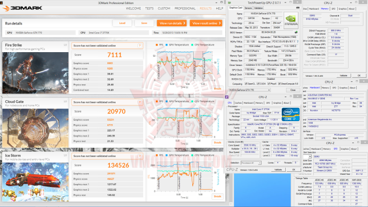 3dmark2013 gtx770 720x405 Intel Core i7 4770K 4th Generation and INTEL DZ87KLT 75K Review