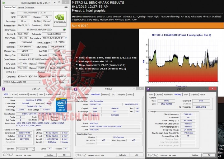 6 1 2013 1 01 24 am 720x511 Intel Core i7 4770K 4th Generation and INTEL DZ87KLT 75K Review