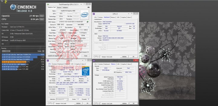 cb r115 720x352 Intel Core i7 4770K 4th Generation and INTEL DZ87KLT 75K Review