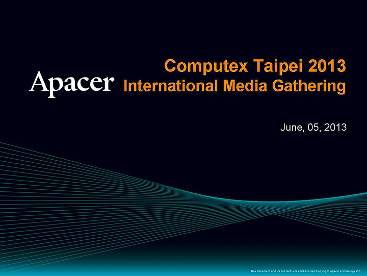 slide2 Computex 2013 : Apacer Booth