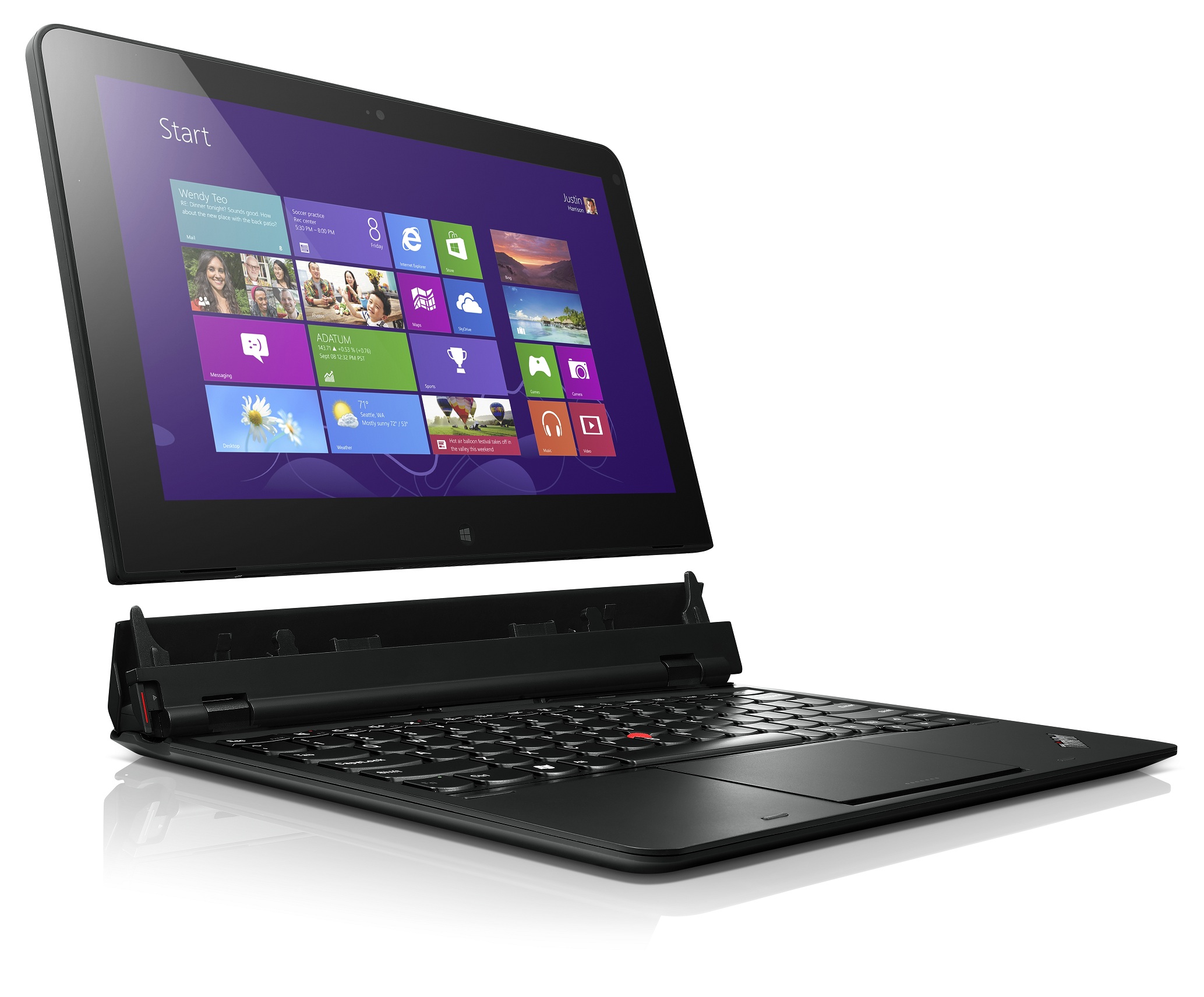 thinkpad helix 01 เพิ่มความคล่องตัวแบบไร้ขีดจำกัดเพียงปลายนิ้วสัมผัสกับ  เลอโนโว ThinkPad ใหม่