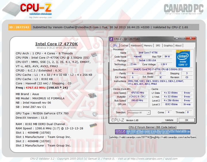 validate2 ASUS ROG MAXIMUS VI FORMULA Trilogy Review Part 2 : Ferocious Base Clock Speed