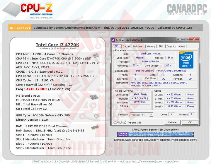 validate3 ASUS ROG MAXIMUS VI IMPACT Motherboard Review