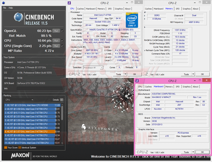 c115 ASUS ROG MAXIMUS VI IMPACT Motherboard Review