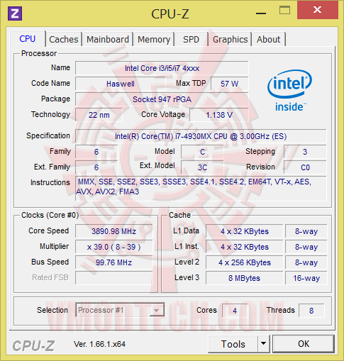 cpu z 01 MSI GT70 2OD Gaming Notebook Review