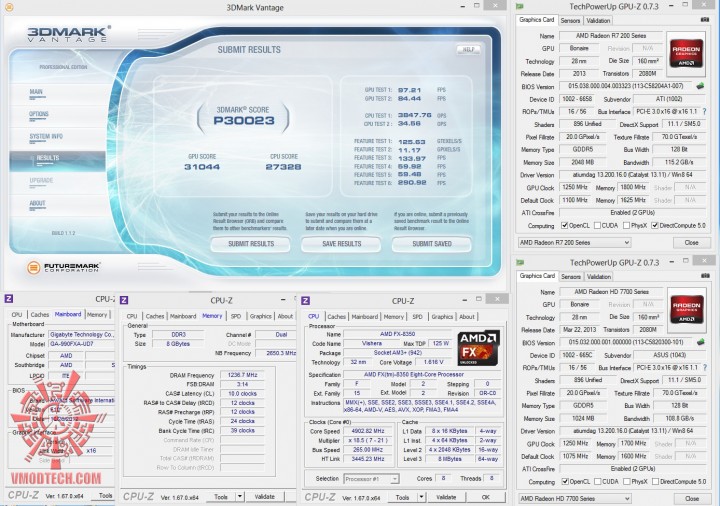 vt oc 720x506 AMD RADEON R7 260X & AMD RADEON HD 7790 Crossfire