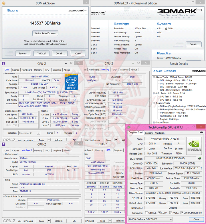 03 7 NVIDIA GeForce GTX 780 Ti ท้าไฝว้ 5 กราฟฟิคการ์ดรุ่นยักษ์