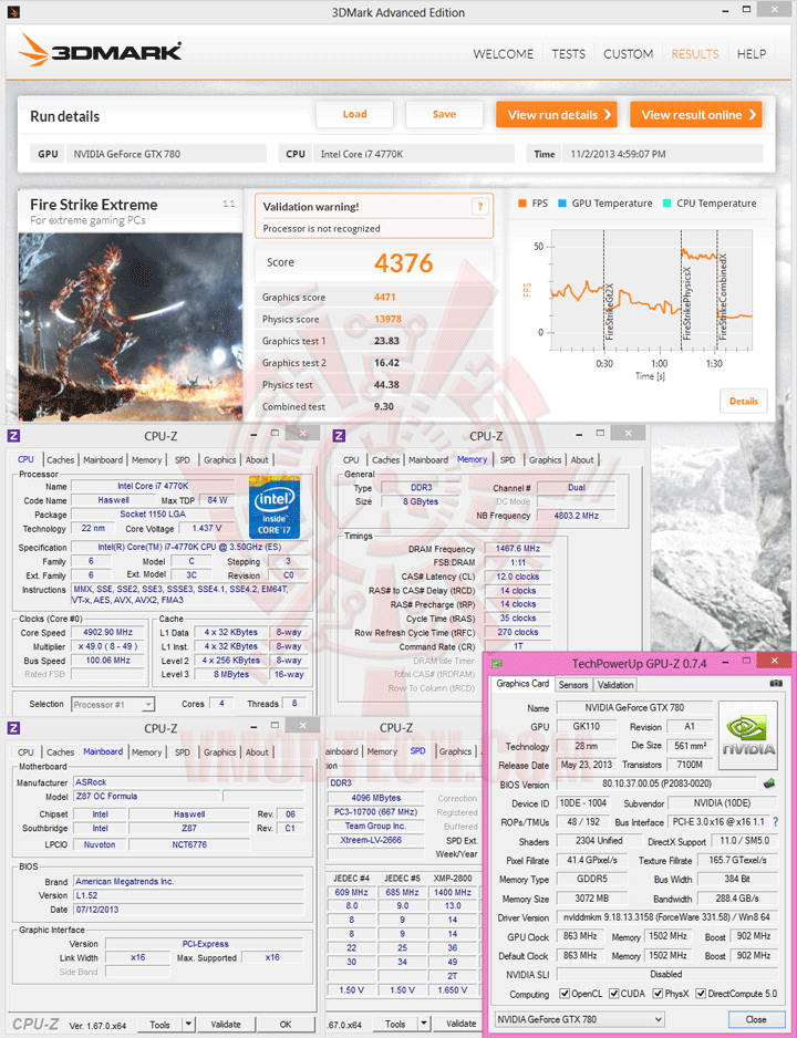 13x 3 NVIDIA GeForce GTX 780 Ti ท้าไฝว้ 5 กราฟฟิคการ์ดรุ่นยักษ์