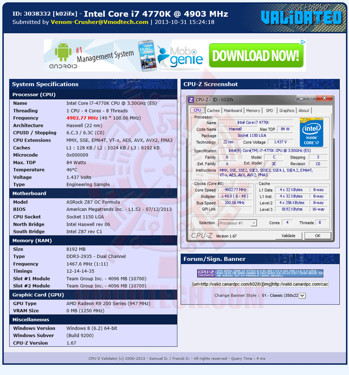 validate NVIDIA GeForce GTX 780 Ti ท้าไฝว้ 5 กราฟฟิคการ์ดรุ่นยักษ์