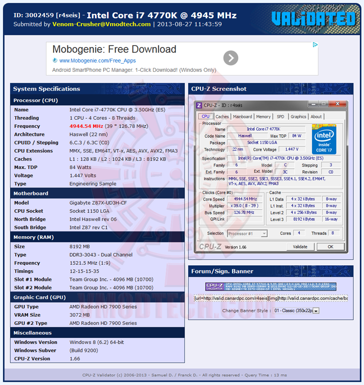 va GIGABYTE Z87X UD3H Motherboard Review