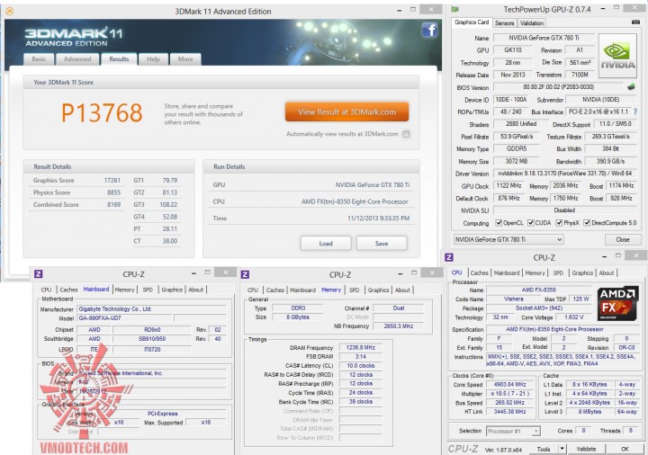 3d11 oc 720x506 NVIDIA GeForce GTX 780 Ti ON AMD FX 8350