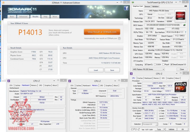 3d11 oc 719x503 AMD RADEON R9 290X ON AMD FX 8350 Performace Test