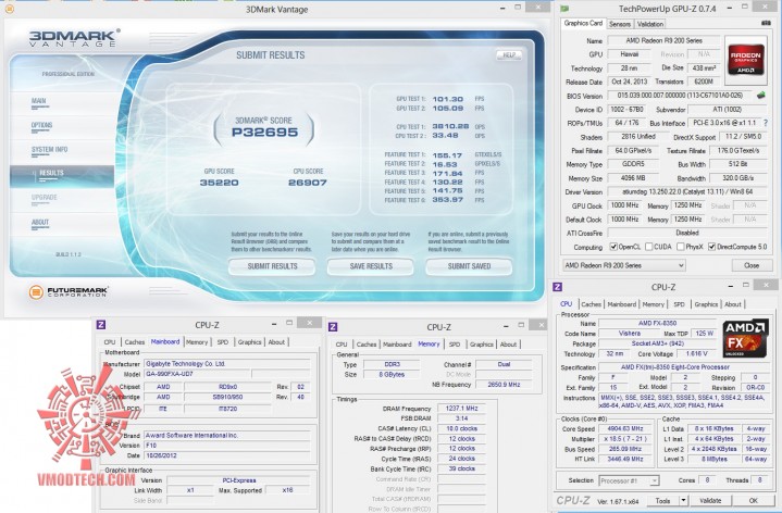 vt 719x472 AMD RADEON R9 290X ON AMD FX 8350 Performace Test