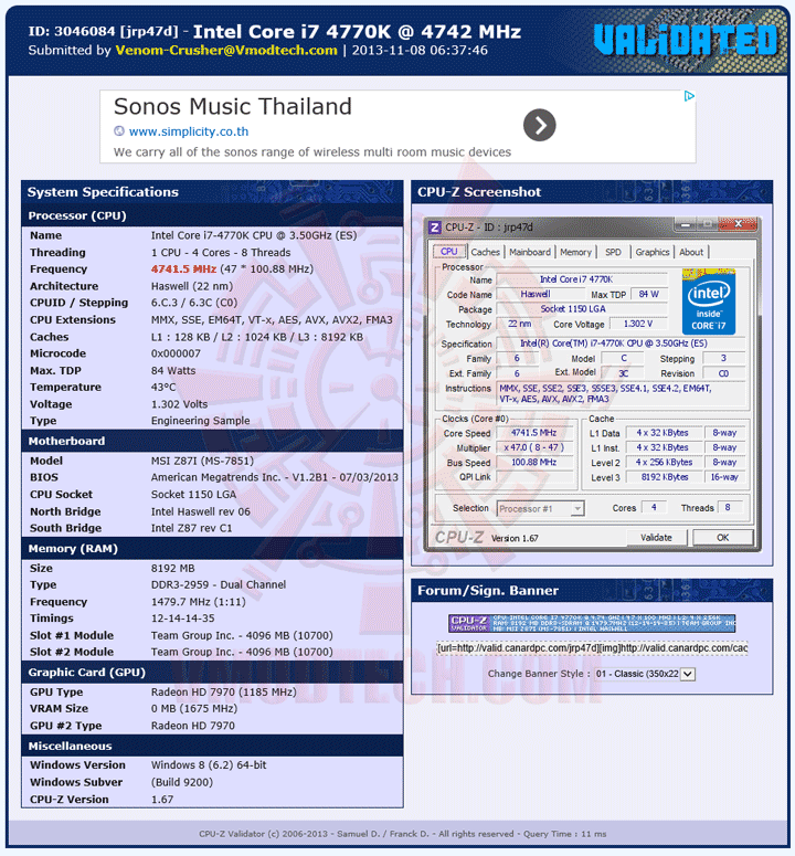 va MSI Z87I Mini ITX Motherboard Review