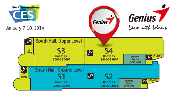 genius at ces 2014 GENIUS จัดทัพโชว์ผลิตภัณฑ์ผลงานใหม่ล่าสุดในงาน CES 2014  ชมการสาธิตและตื่นตากับสินค้ากลุ่ม Mobility และอุปกรณ์คอมพิวเตอร์