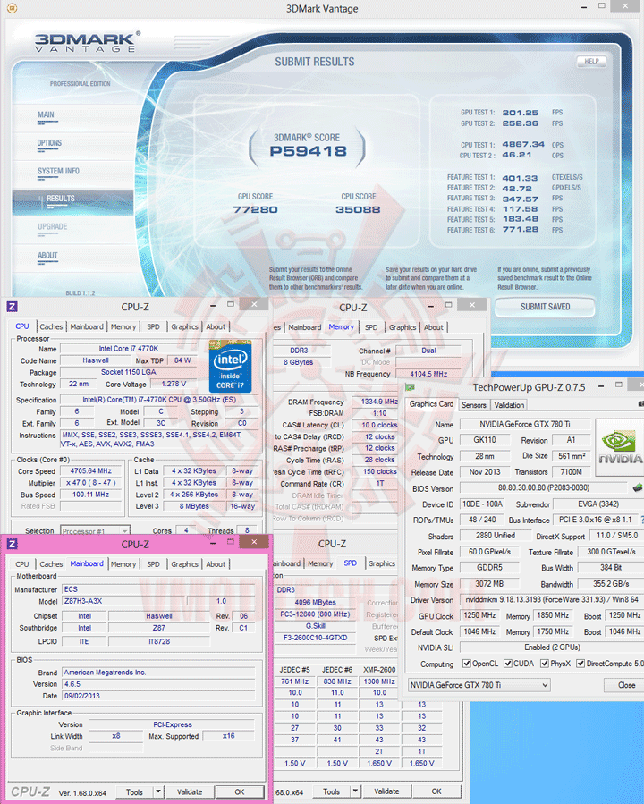 07 ECS L337 GANK DRONE Z87H3 A3X Motherboard Review